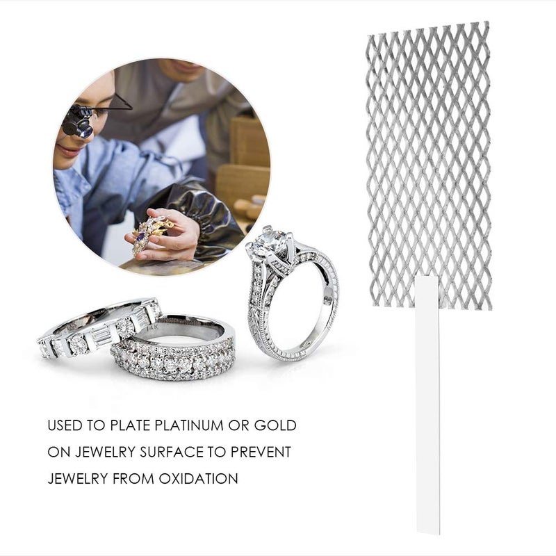 fosa Platinized Mesh Jewelry Tool Jewelry Plating Plater Tool Mesh with Handle for Rhodium Electroplating Electrolysis - Image 3
